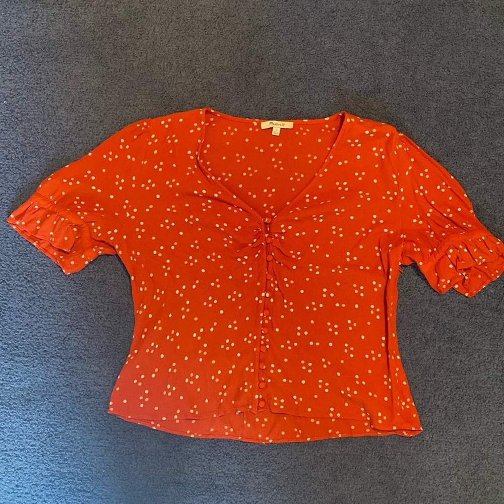 Adorable MADEWELL short-sleeved blouse